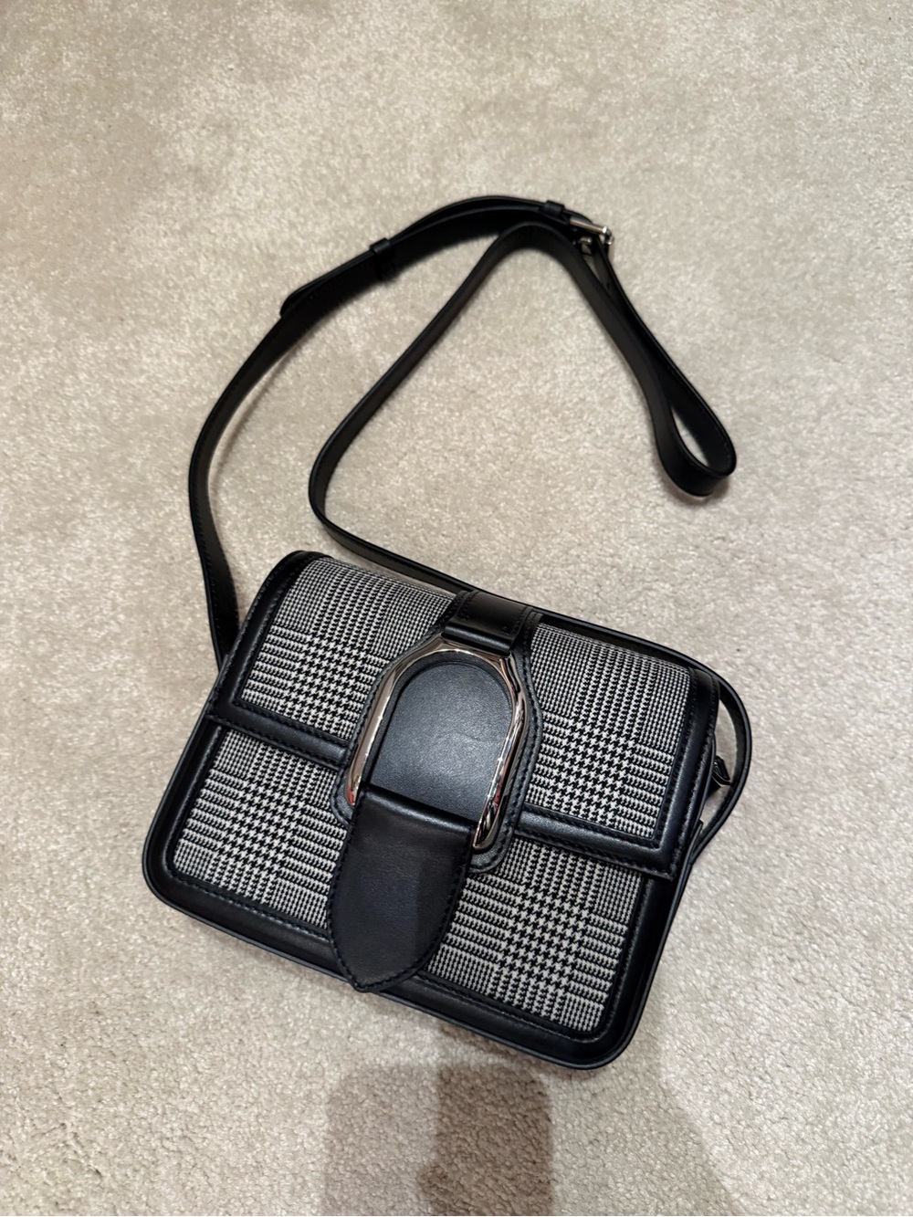 Ralph Lauren Wellington Wool Plaid Bag